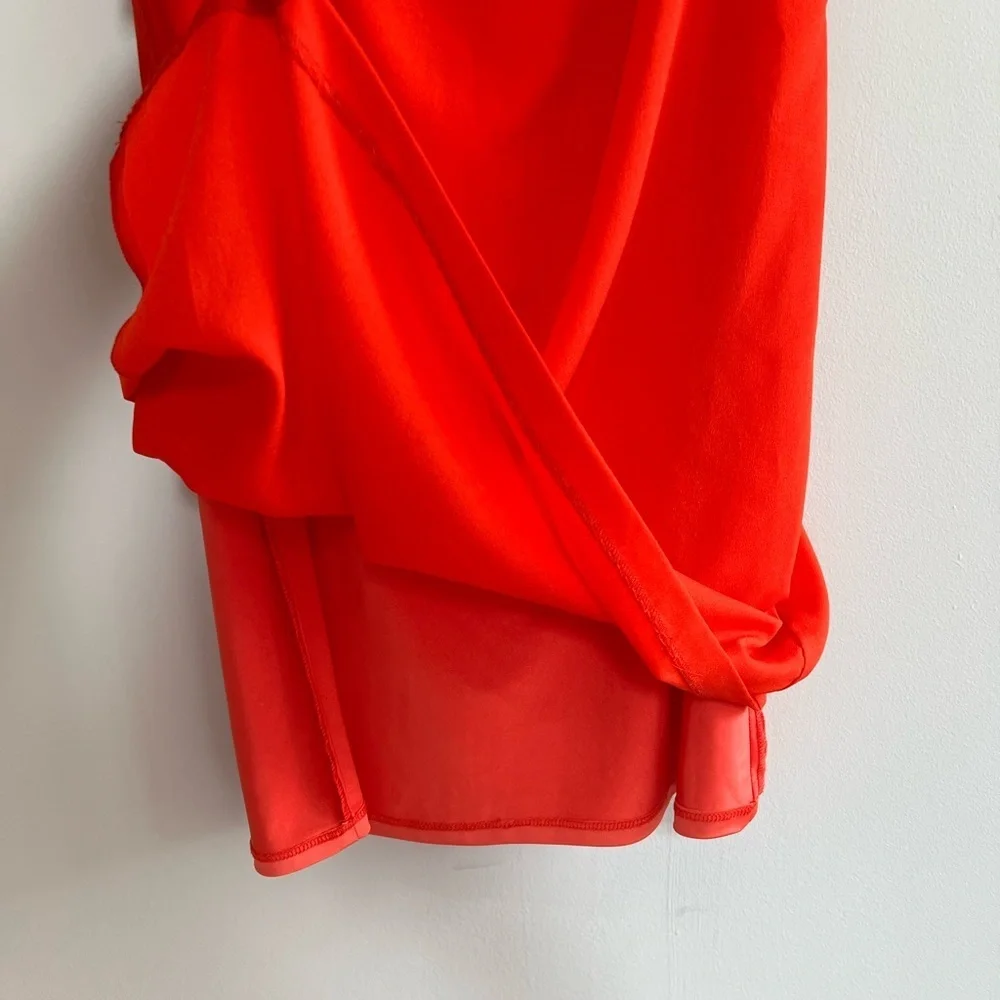 Eva Franco x Anthropologie NWT Sleeve Surprise Red Bow Front Dress in Red, 4 - Picture 8 of 10